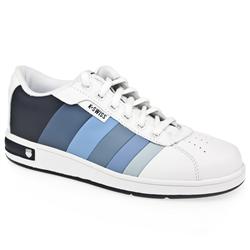 K*Swiss Male Davock Leather Upper Fashion Trainers in White and Blue
