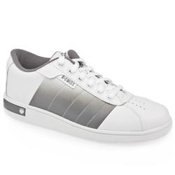 K*Swiss Male Davock Leather Upper Fashion Trainers in White and Grey