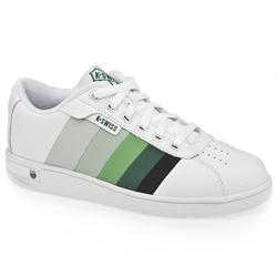 K*Swiss Male Davock T Leather Upper Fashion Trainers in White and Green