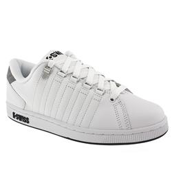 K*Swiss Male Lozan Tt Iii Leather Upper Fashion Trainers in White and Black, White and Green