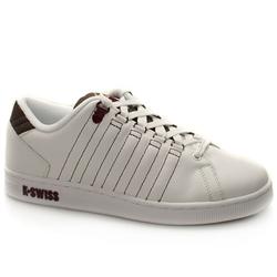 K*Swiss Male Lozan Tt Too Leather Upper Fashion Trainers in White and Brown