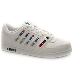 K*Swiss Male Zurich Ss Leather Upper Fashion Trainers in White and Navy