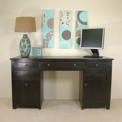 Kudos Home Office Furniture Kudos Twin Pedestal Computer Desk
