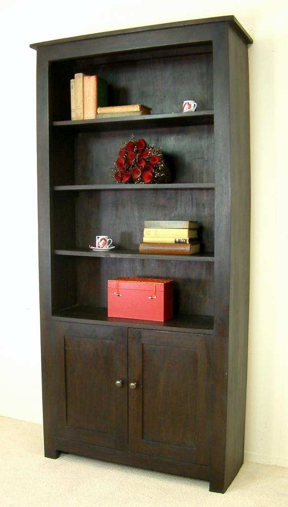 Large Bookcase with Cupboard