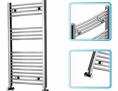 1000mm x 500mm - Chrome Bathroom Heated