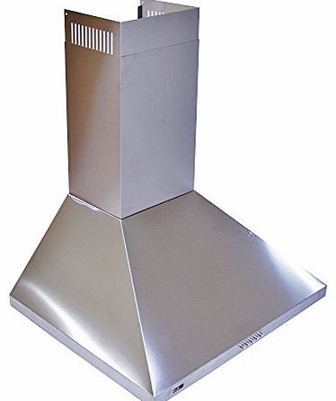 MET60 Wide Stainless Steel Cooker Hood Extractor Fan, 60 cm