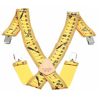 Kunys Sp15Yt Yellow Tape Braces 2In Wide