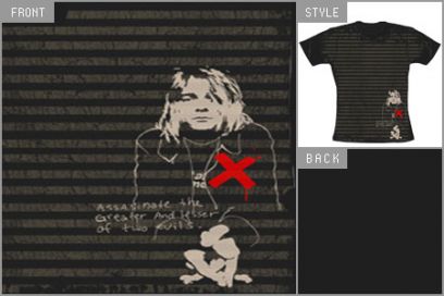 Kurt Cobain (Stripe) Skinny T-shirt