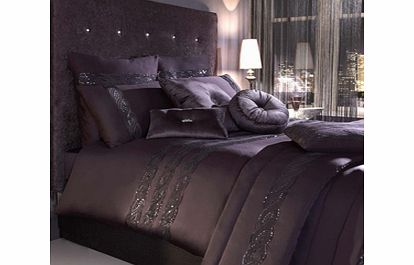 Kylie at Home Sequin Wave Kylie Bedding Plum Duvet Covers King