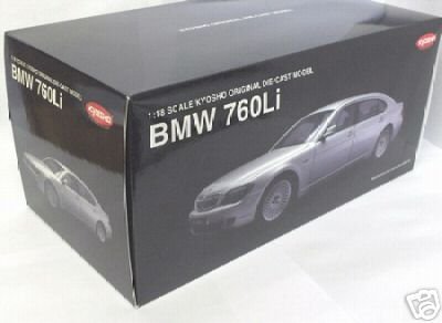 Kyosho Diecast Model BMW 760 Li LWB (E66) in Silver
