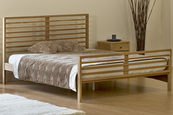 Madrid Oak Bed Frame Double