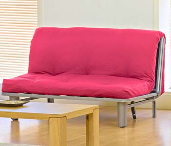 Kyoto Futons Limited Seth 2 Seater Futon in Pink