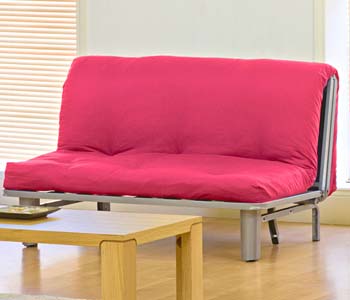 Seth 2 Seater Futon in Pink