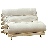 Mito Small Double Futon in Natural Fabric Range 1