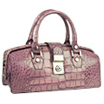 L.A.P.A. Lilac Croco-embossed Mini Doctor Style Bag