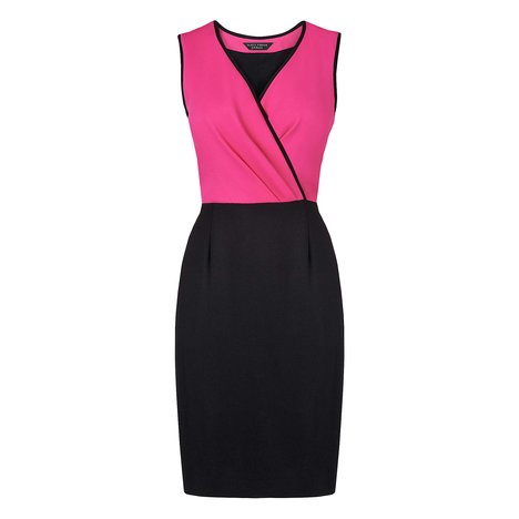 L.K. Bennett Armina Color Block Dress Colour Fuchsia