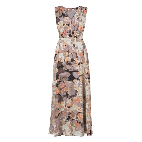 L.K. Bennett Basilia Floral Print Maxi Dress Colour Grey