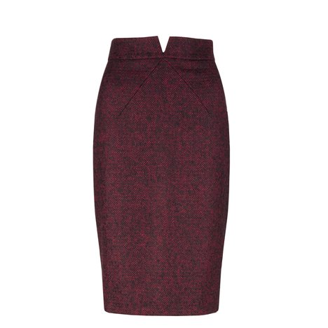 L.K. Bennett Belle Skirt Colour Crimson