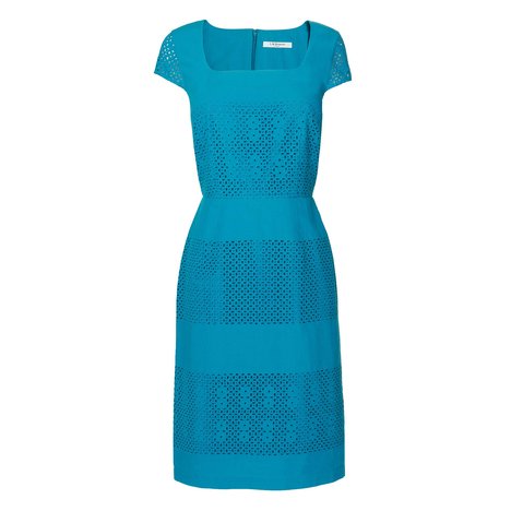 L.K. Bennett Britani Broderie Anglaise Dress Colour Dark