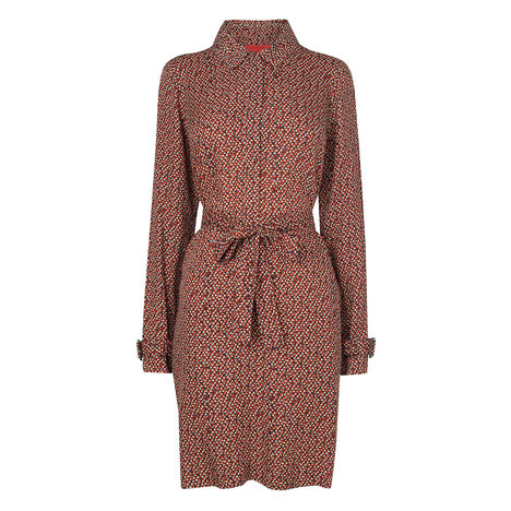 L.K. Bennett Capris Crepe Shirt Dress Colour Ginger