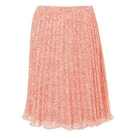 L.K. Bennett Dama Printed Skirt Colour Carnelian