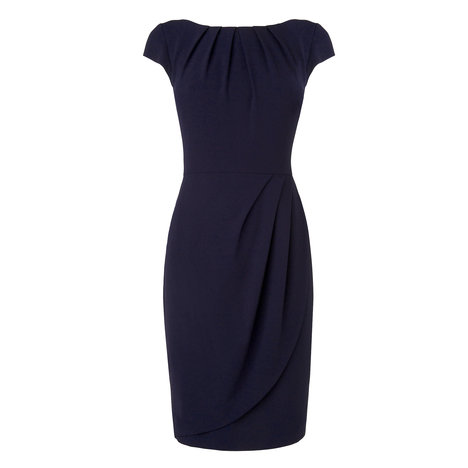 Demmie Tailored Pleat Dress Colour Orchid