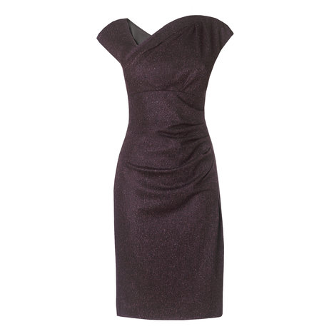 Elysia Wool Tailored Dress Colour Orchid