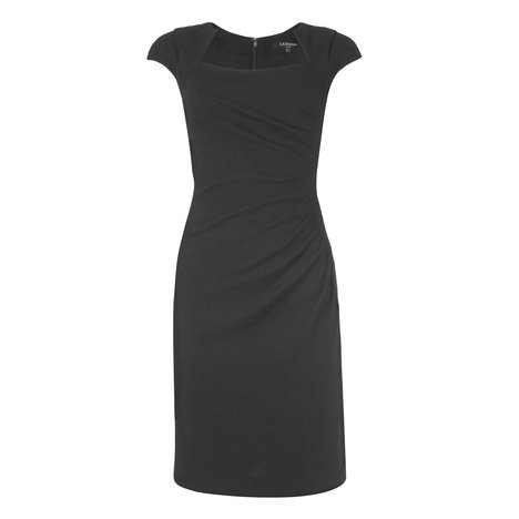 Ivina Wool Tailored Dress Colour Black