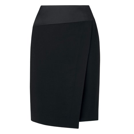 L.K. Bennett Kallia Silk Trim Skirt Colour Black