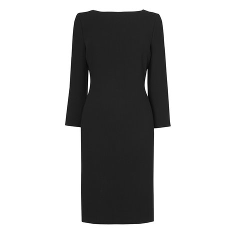 L.K. Bennett Katrina Wool Shift Dress Colour Black