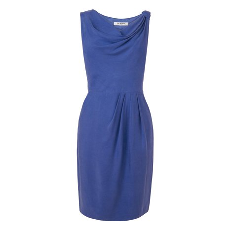 Leoma Knot Shoulder Dress Colour Ocean