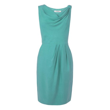 Leoma Knot Shoulder Dress Colour Soft Pool
