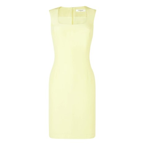 L.K. Bennett Linna Fitted Dress Colour Lemon