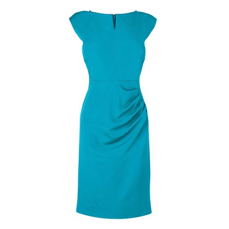 Tancy Tailored Foldover Neck Dress Colour Dark