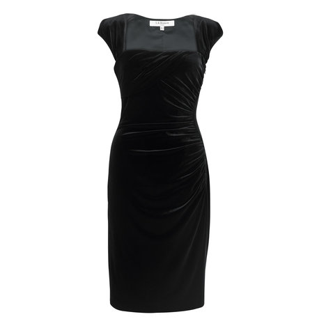 Tina Velvet Dress Colour Black