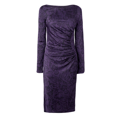 Wilder Jersey Fitted Dress Colour Orchid
