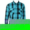 LRG Big Game L/S Woven Plaid Shirt (Turquoise)