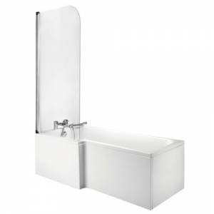 Shaped 1675 x 850 Bath With Front Panel and