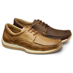 L1 Male Fastnet Leather Upper Leather/Textile Lining in Brown, Stone