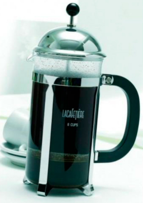 3 Cup Chrome Optima Cafetiere