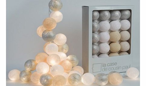 La case de cousin Paul Helsinki garland - 20 luminous balls `One size