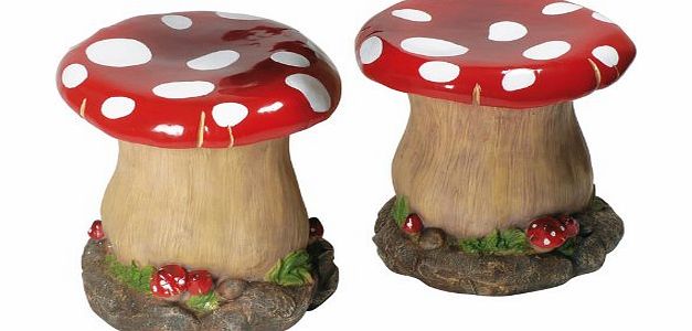 La Chaise Longue 27-1701 Set of 2 Mushroom Stools