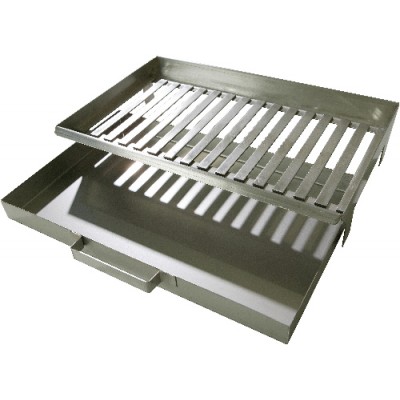 La Hacienda Stainless Steel Fire Grate and Ash Box 37624