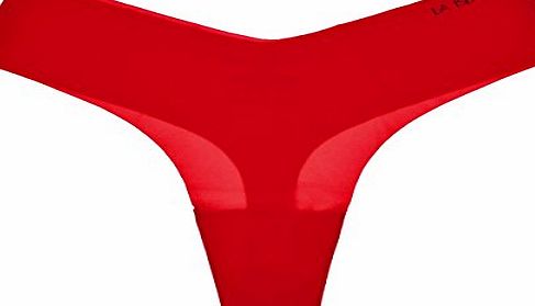 La Isla Womens Seamless No Show Soft Low Rise Invisibles Thong Panty