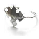 La Jewellery Recycled Silver Jigsaw Bangle