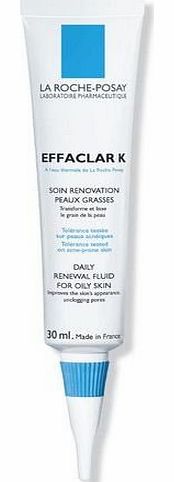 La Roche-Posay Effaclar K Daily Renovating Anti-Relapse Acne Treatment, 1.01 ...