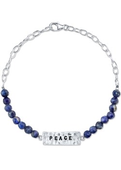 Silver and Sodalite `Peace`