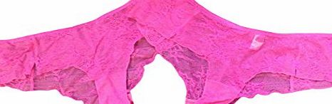 La Senza 2 Pack of La Senza Ladies Lace Knickers Pants Briefs Pink (L 12-14 uk 40-42 eu)