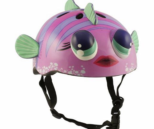 La Sports Pink Fish Childrens Helmet Cycling Skating Scooter Bike (Suitable ages 3 - 11)