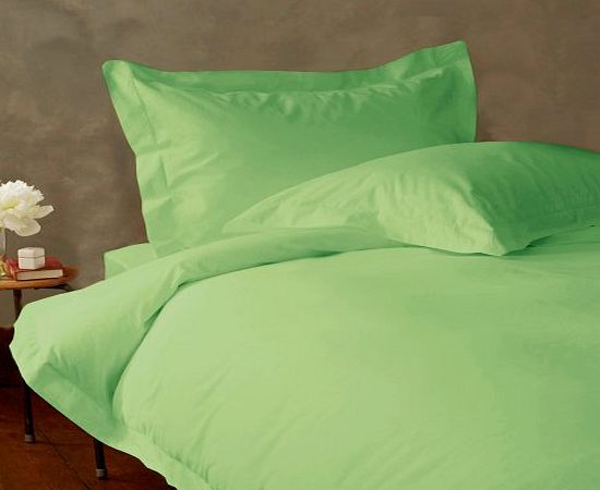 Lacasa Bedding 300 TC Egyptian cotton Duvet Cover Italian Finish Solid ( Single Long , Sage )